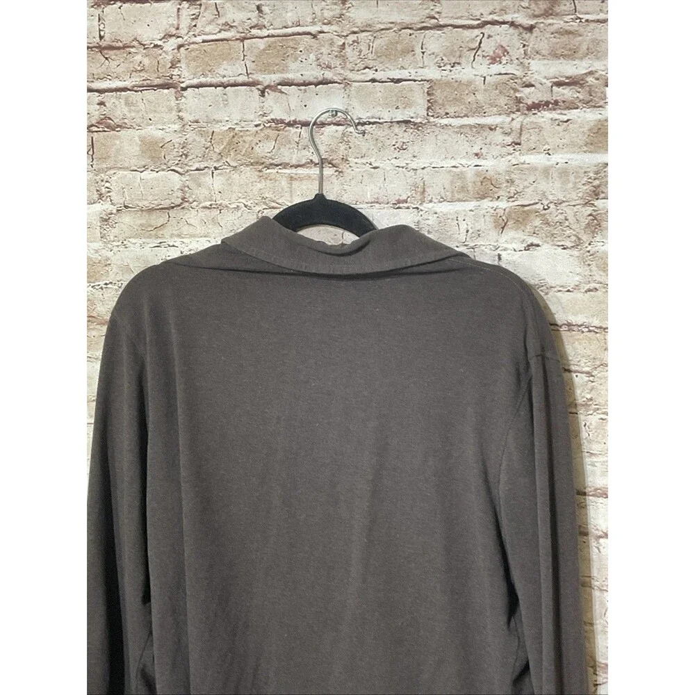 Banana Republic Men’s Pullover Size M  Brown Knit Cotton Lycra  Long Sleeves